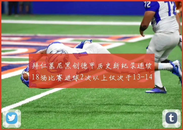 拜仁慕尼黑创德甲历史新纪录连续18场比赛进球2次以上仅次于13-14赛季